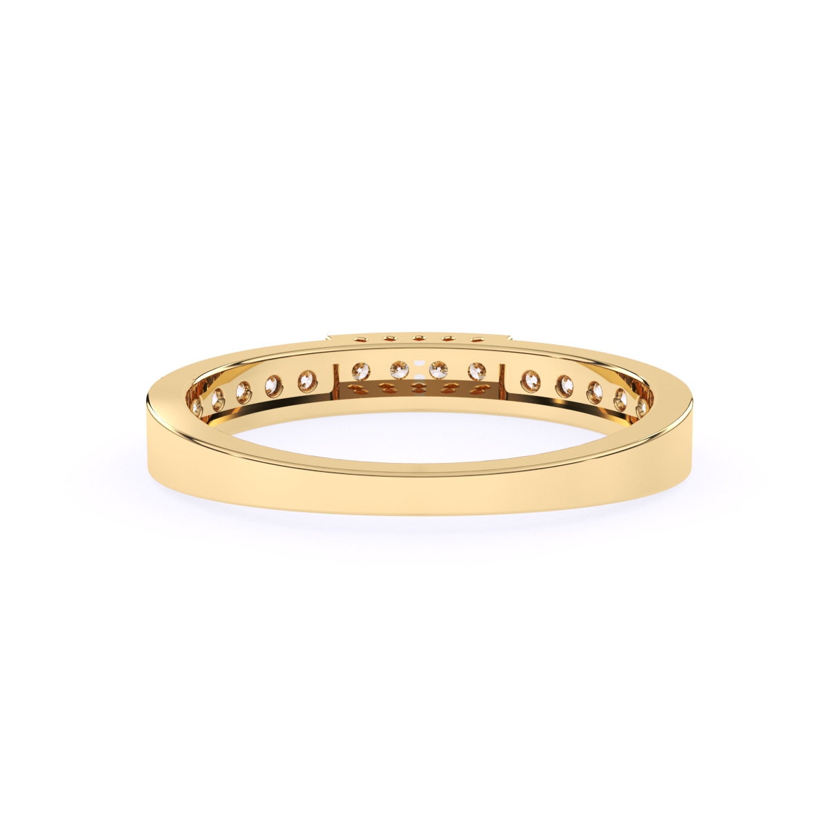 Luxurious Round Diamond Wedding Band